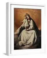 Virgin of Mercy, Second Third of the 17Th Century-Francisco de Zurbaran-Framed Giclee Print