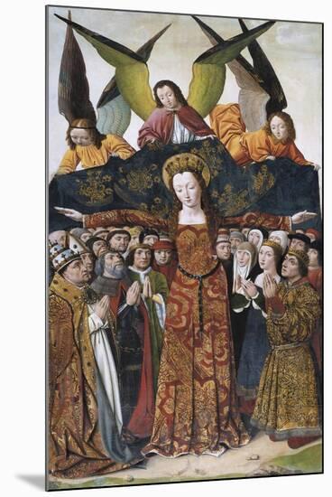 Virgin of Mercy-Master of Santa Maria Del Campo-Mounted Premium Giclee Print