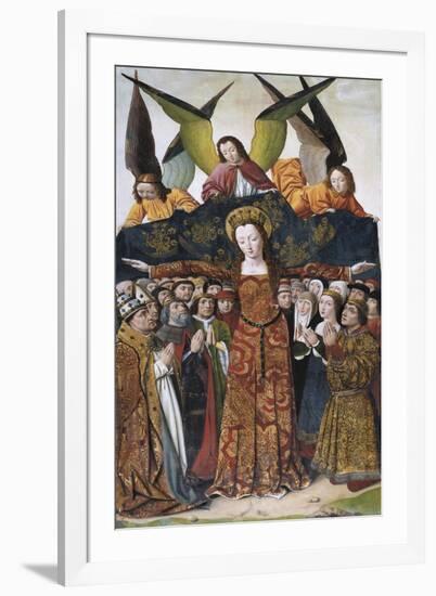 Virgin of Mercy-Master of Santa Maria Del Campo-Framed Art Print