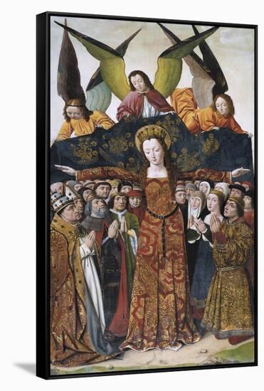 Virgin of Mercy-Master of Santa Maria Del Campo-Framed Stretched Canvas