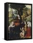 Virgin of Rocks-Cesare Magni-Framed Stretched Canvas