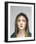 Virgin of Sorrows Mater Dolorosa (Polychromed Wood, Glass & Animal Hair)-Pedro De Mena-Framed Giclee Print