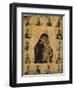 Virgin of Tenderness with the Saints, 1350-1400 (Egg Tempera and Gesso on Panel)-Byzantine-Framed Premium Giclee Print