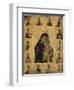 Virgin of Tenderness with the Saints, 1350-1400 (Egg Tempera and Gesso on Panel)-Byzantine-Framed Premium Giclee Print