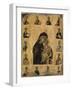 Virgin of Tenderness with the Saints, 1350-1400 (Egg Tempera and Gesso on Panel)-Byzantine-Framed Giclee Print