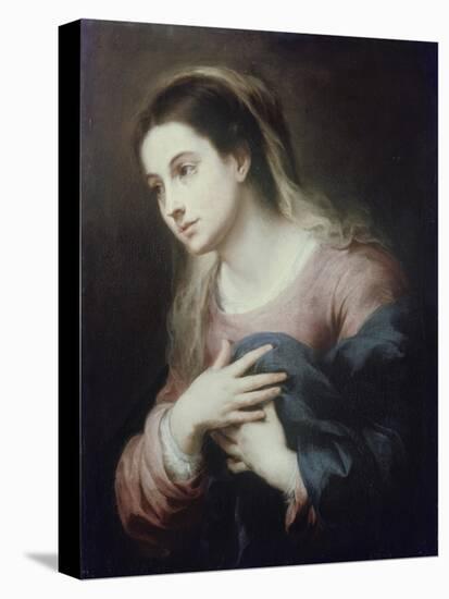 Virgin of the Annunciation-Bartolome Esteban Murillo-Stretched Canvas