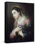 Virgin of the Annunciation-Bartolome Esteban Murillo-Framed Stretched Canvas