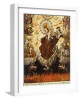 Virgin of the Carmelites (Virgen del Carmen). 1761-Gaspar Miguel de Berrio-Framed Giclee Print