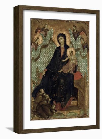 Virgin of the Franciscans, c.1300-Duccio di Buoninsegna-Framed Giclee Print