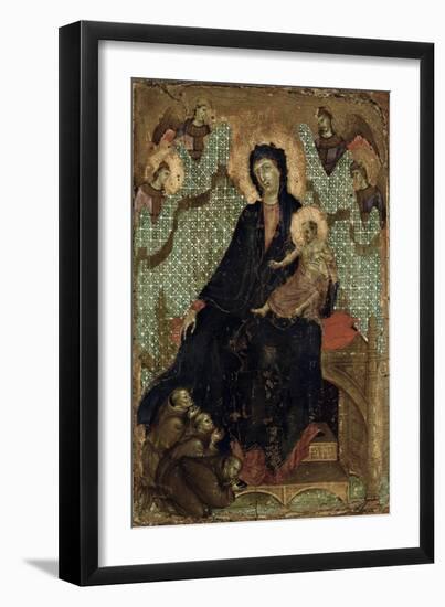 Virgin of the Franciscans, c.1300-Duccio di Buoninsegna-Framed Giclee Print