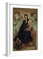 Virgin of the Franciscans, c.1300-Duccio di Buoninsegna-Framed Giclee Print