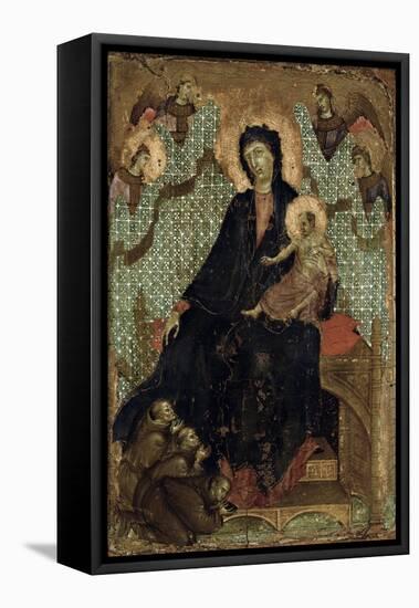 Virgin of the Franciscans, c.1300-Duccio di Buoninsegna-Framed Stretched Canvas