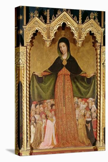 Virgin of the Misericordia, Detail of the Central Panel, circa 1422-Jean Miralhet-Stretched Canvas