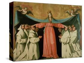 Virgin of the Misericordia Sheltering the Carthusians, circa 1629-Francisco de Zurbarán-Stretched Canvas