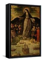 Virgin of the Navigators, Altarpiece (Central Panel)-Alejo Fernandez-Framed Stretched Canvas