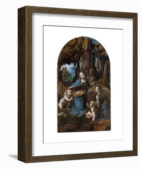 Virgin of the Rocks, 1503-1506-Leonardo Da Vinci-Framed Art Print