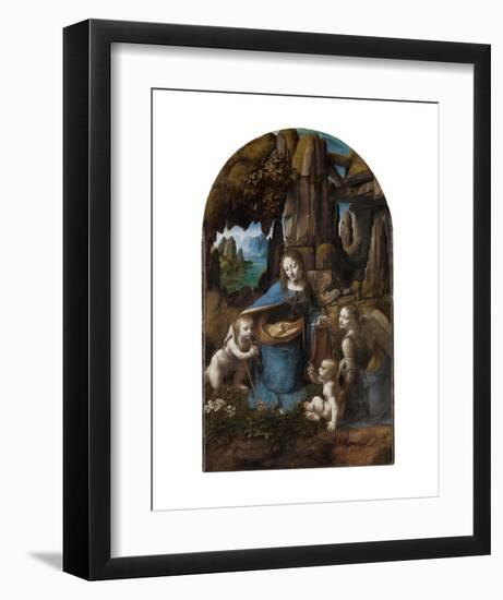 Virgin of the Rocks, 1503-1506-Leonardo Da Vinci-Framed Art Print