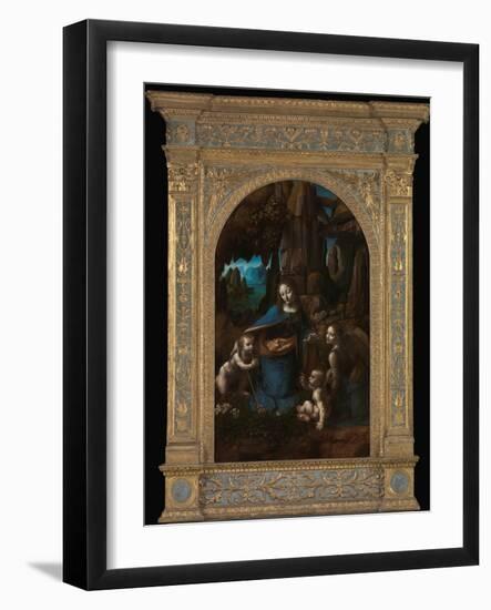 Virgin of the Rocks-Leonardo da Vinci-Framed Photographic Print