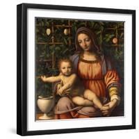 Virgin of the Rose Bush-Bernardino Luini-Framed Giclee Print