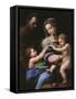 Virgin of the Rose, Madonna and Child with Joseph and John the Baptist, 1518-Raphael-Framed Stretched Canvas