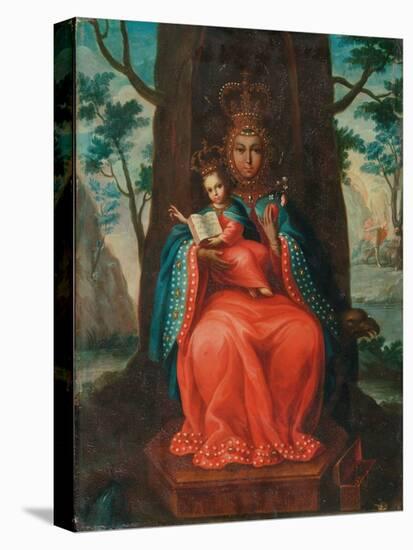 Virgin of Valvanera, 1762 (Oil on Copper)-Miguel Cabrera-Stretched Canvas