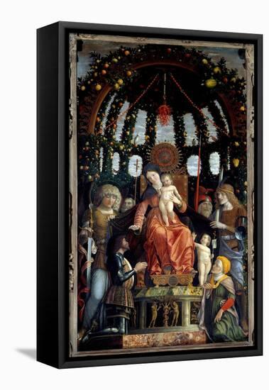 Virgin of Victory (Pala Della Vittoria) (Madonna Della Vittoria). the Virgin Mary is Represented: S-Andrea Mantegna-Framed Stretched Canvas