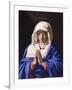 Virgin Praying with Eyes Lowered-Giovan Battista Salvi-Framed Art Print