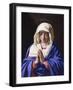 Virgin Praying with Eyes Lowered-Giovan Battista Salvi-Framed Art Print