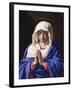 Virgin Praying with Eyes Lowered-Giovan Battista Salvi-Framed Art Print