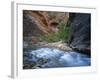 Virgin River Flowing Through the Virgin Narrows, Zion National Park, Utah, USA-Lee Frost-Framed Photographic Print