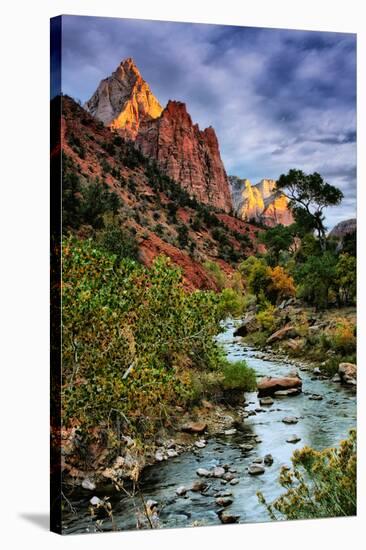 Virgin River Morning View, Zion National Park, Utah-Vincent James-Stretched Canvas