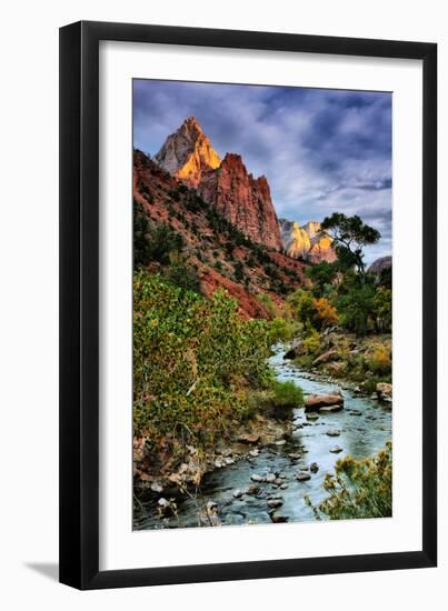 Virgin River Morning View, Zion National Park, Utah-Vincent James-Framed Photographic Print