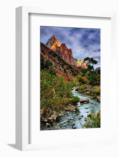 Virgin River Morning View, Zion National Park, Utah-Vincent James-Framed Photographic Print