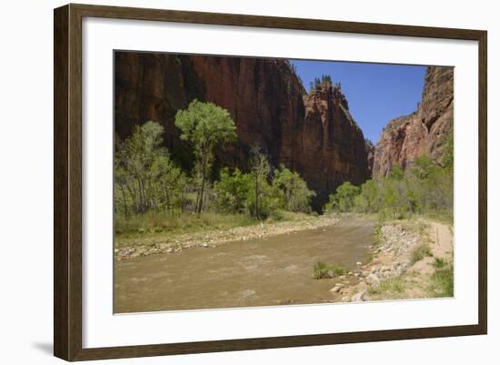 Virgin River, Zion National Park, Utah, United States of America, North America-Gary-Framed Photographic Print