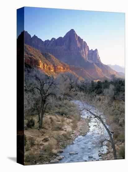 Virgin River, Zion National Park, Utah, USA-Walter Bibikow-Stretched Canvas