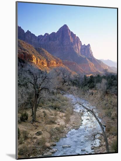 Virgin River, Zion National Park, Utah, USA-Walter Bibikow-Mounted Photographic Print