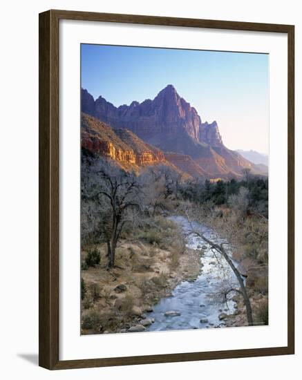 Virgin River, Zion National Park, Utah, USA-Walter Bibikow-Framed Photographic Print