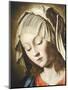 Virgin's Face, Detail from Virgin in Prayer-Giovanni Battista Salvi da Sassoferrato-Mounted Giclee Print