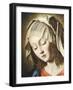 Virgin's Face, Detail from Virgin in Prayer-Giovanni Battista Salvi da Sassoferrato-Framed Giclee Print