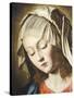 Virgin's Face, Detail from Virgin in Prayer-Giovanni Battista Salvi da Sassoferrato-Stretched Canvas