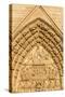 Virgin's Gate tympanum, Notre Dame cathedral west wing, France-Godong-Stretched Canvas
