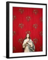 Virgin statue in a Spaccanapoli church, Naples-Philippe Lissac-Framed Photographic Print