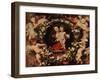 Virgin with a Garland of Flowers, circa 1618-20-Peter Paul Rubens-Framed Giclee Print