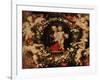 Virgin with a Garland of Flowers, circa 1618-20-Peter Paul Rubens-Framed Giclee Print