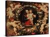 Virgin with a Garland of Flowers, circa 1618-20-Peter Paul Rubens-Stretched Canvas