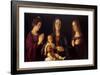 Virgin with Child and St. Catherine and Magdalene-Giovanni Bellini-Framed Art Print