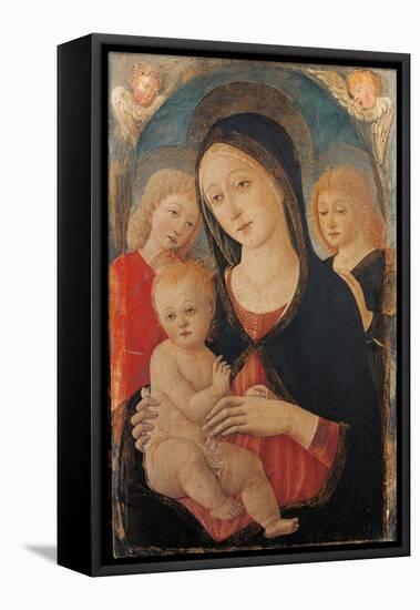 Virgin with Child and Two Angels-Guidoccio Cozzarelli-Framed Stretched Canvas