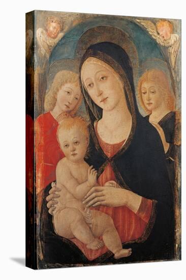 Virgin with Child and Two Angels-Guidoccio Cozzarelli-Stretched Canvas