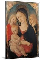Virgin with Child and Two Angels-Guidoccio Cozzarelli-Mounted Art Print