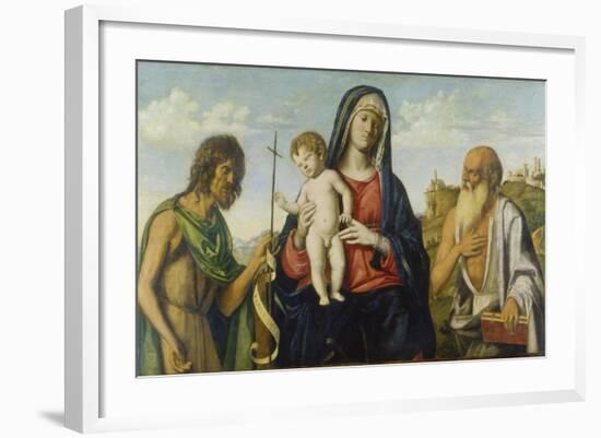 Virgin with Child Between John the Baptist and Jerome-Cima da Conegliano-Framed Giclee Print